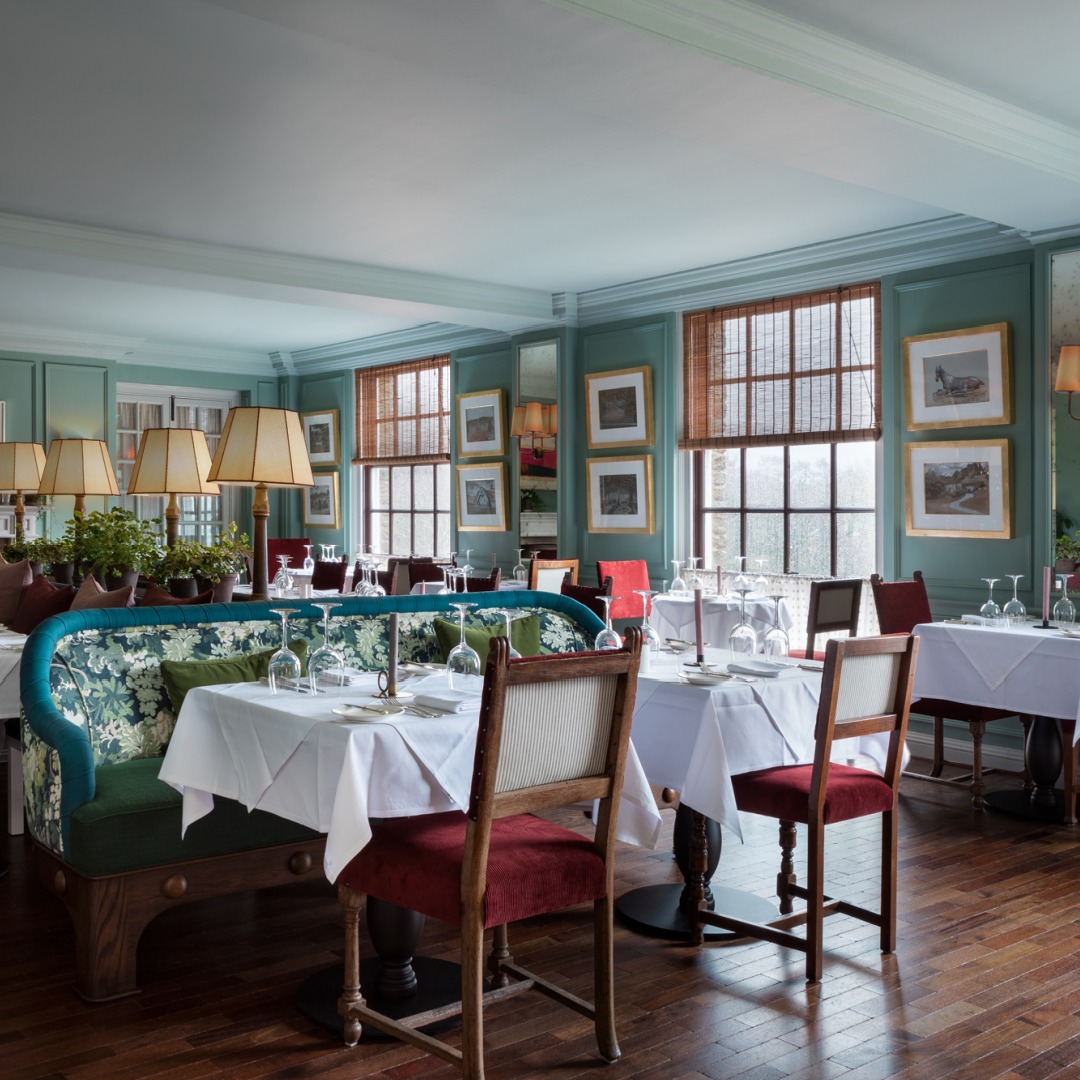 Dining room in a country house hotel.