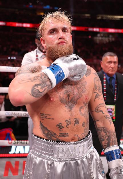 Jake Paul in boxing ring before fight.