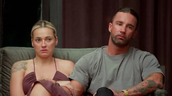 Still image of Jack and Tori from Married at First Sight Australia.
