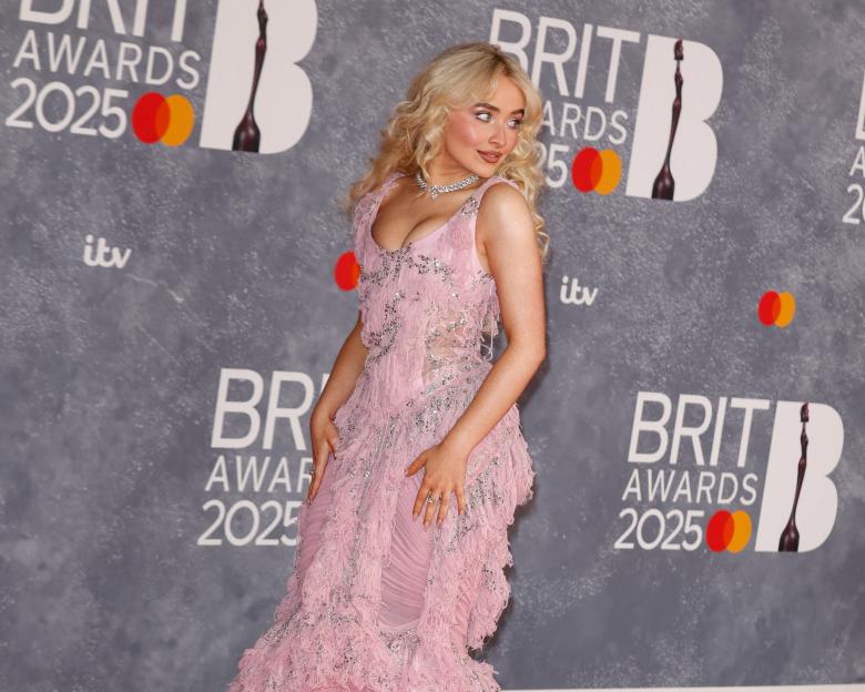 Sabrina Carpenter at the BRIT Awards 2025.