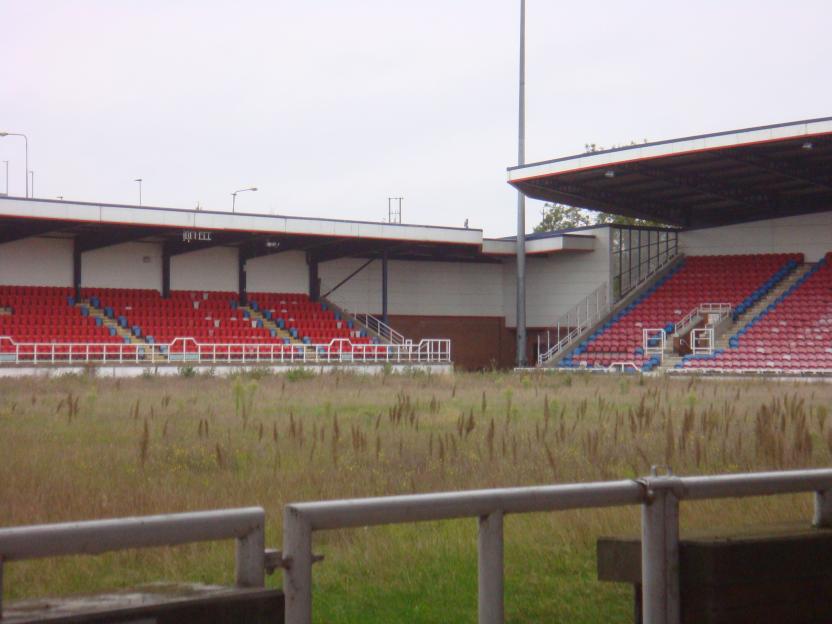 Overgrown Rushden's old stadium.