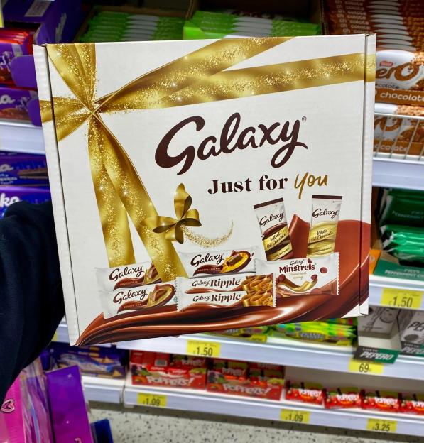 Galaxy chocolate hamper.