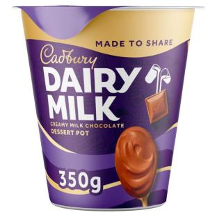 Cadbury Dairy Milk Creamy Milk Chocolate Dessert Pot, 350g.