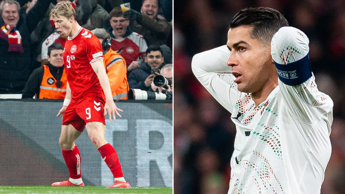 Ronaldo reacts to Rasmus Hojlund’s ‘Siu’ goal celebration in Denmark’s win against Portugal