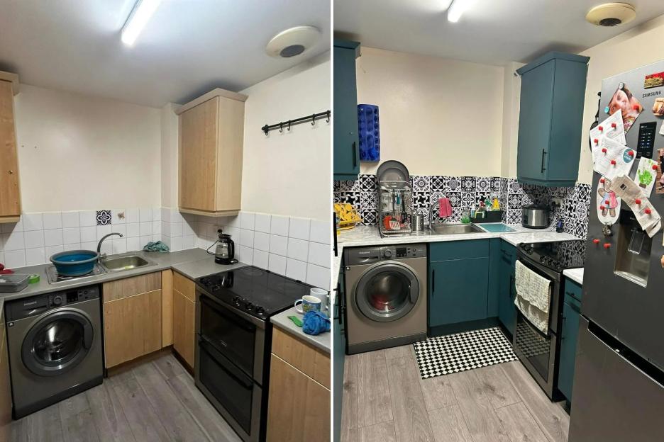 I transformed my plain kitchen using cheap buys from B&Q and Amazon – people can’t believe the difference