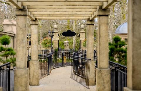 Path leading to a new ride at Paulton's Park.