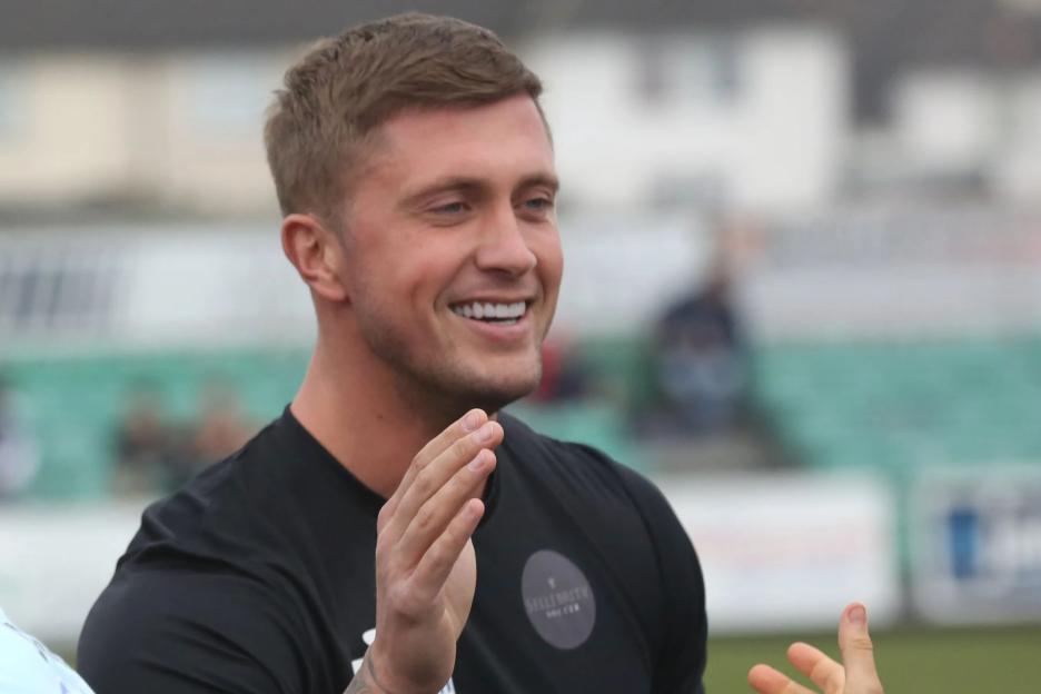 Dan Osborne is all smiles as he attends charity football match after split from Jacqueline Jossa