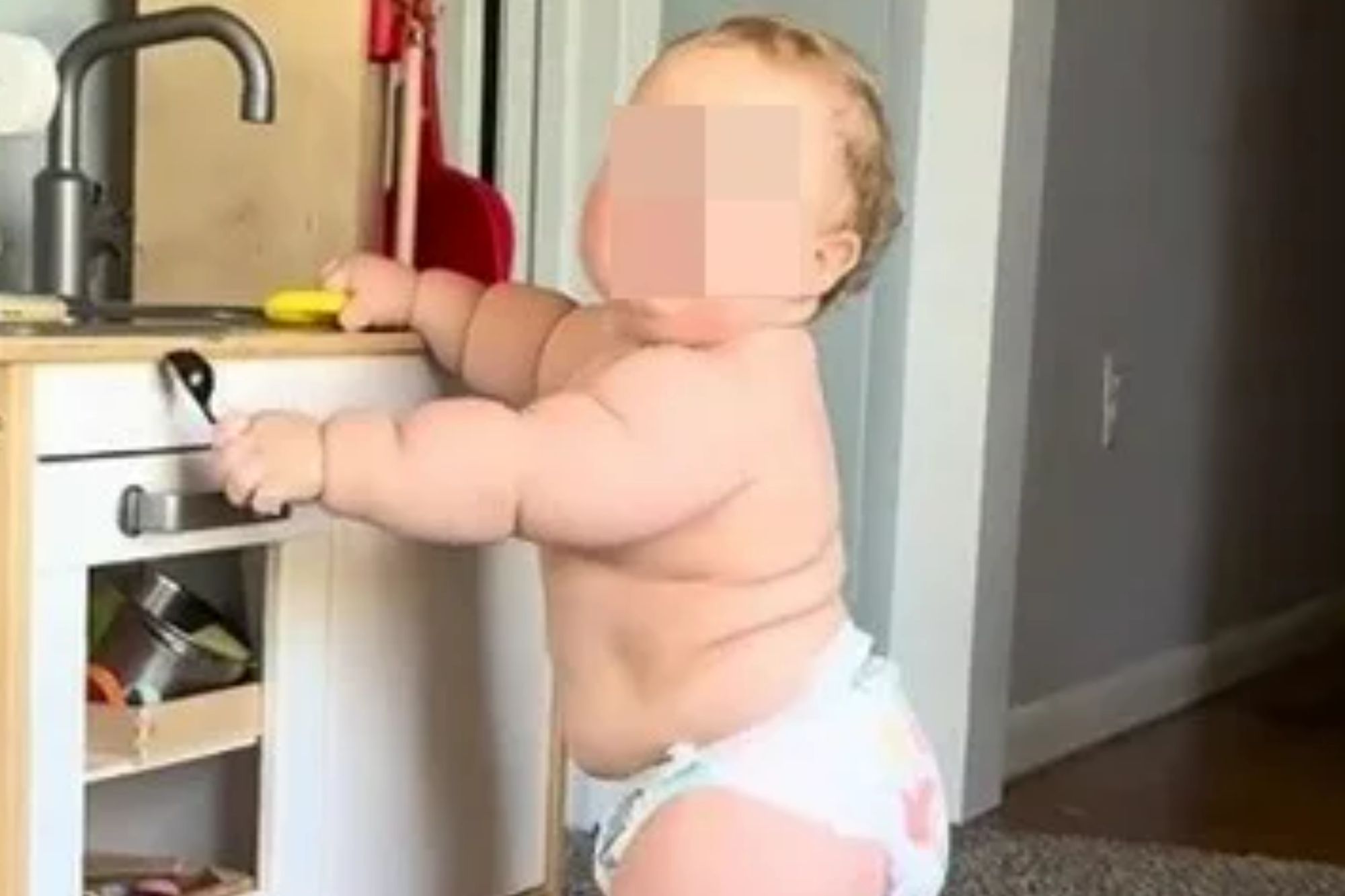 My 10-month-old baby already looks like the Michelin Man and weights 2.5 stone – they think I give him protein shakes