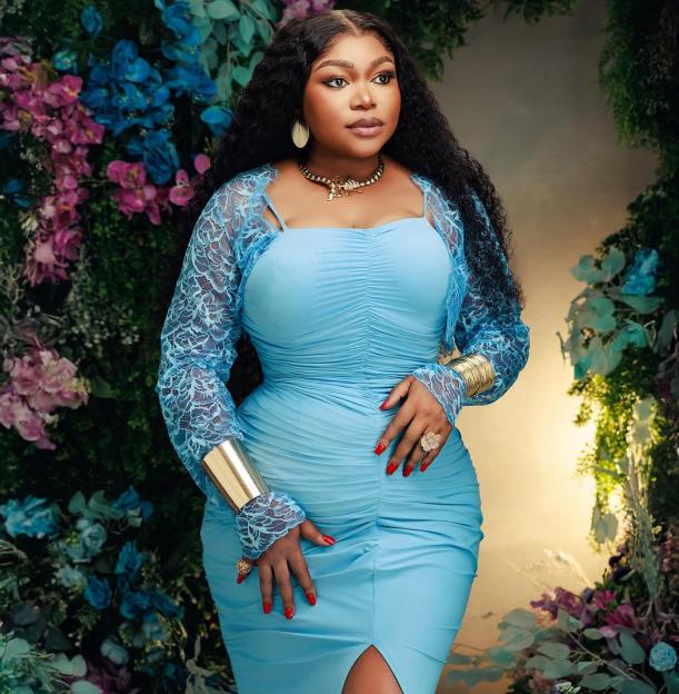 Ruth Kadiri Celebrates Her Birthday in Stunning Shades of Purple and Blue 2