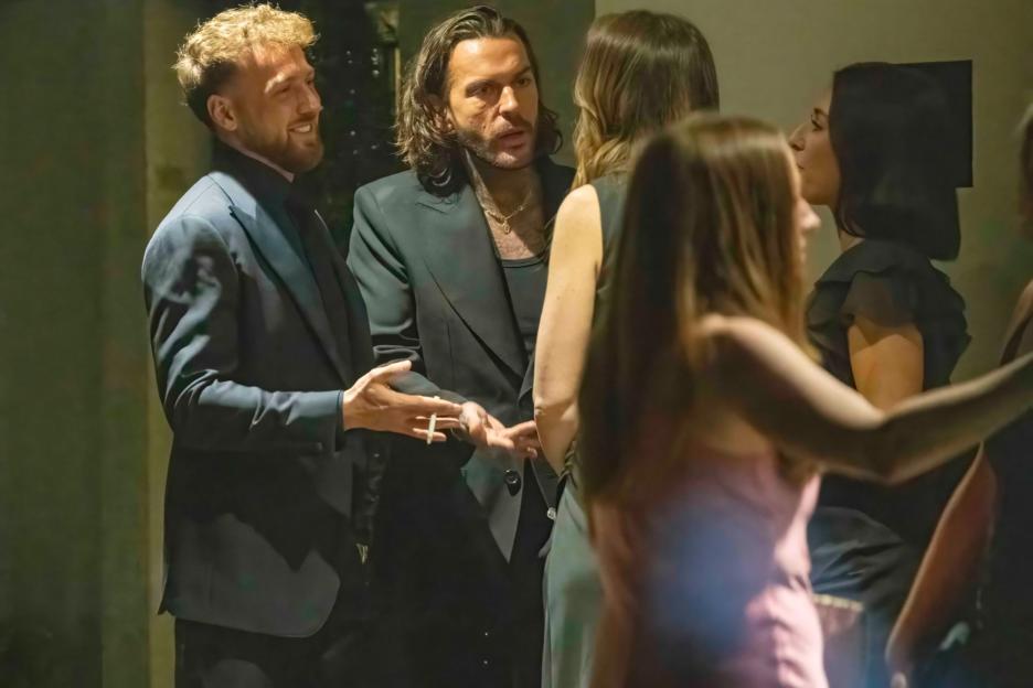 Sam Thompson and Pete Wicks spotted cosying up to mystery women at Marvin Humes’ 40th birthday party