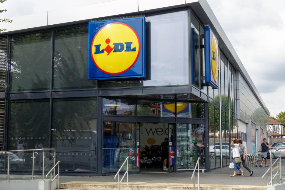 Lidl supermarket in London.