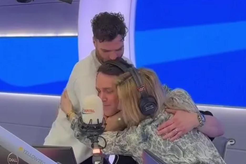 Watch the emotional moment Capital’s Chris Stark returns to radio job after revealing cancer battle