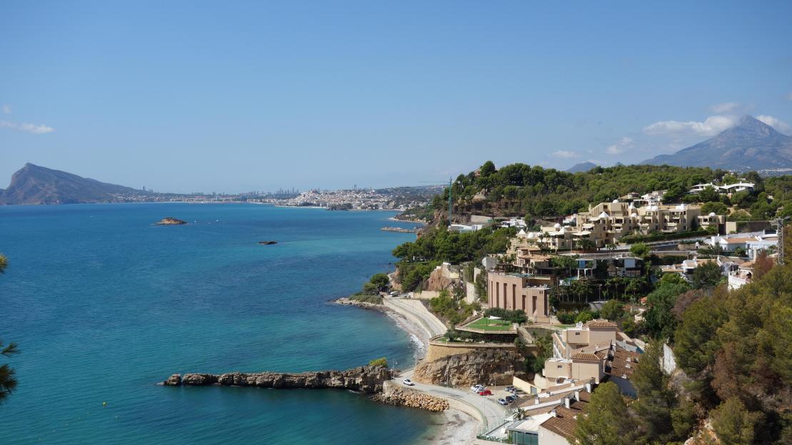 Coastal view of L'Albir, Spain.