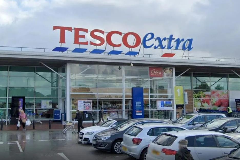 Tesco Extra supermarket in Leyland, Lancashire.