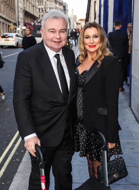 Eamonn Holmes and Katie Alexander arriving at the TRIC Christmas Lunch.